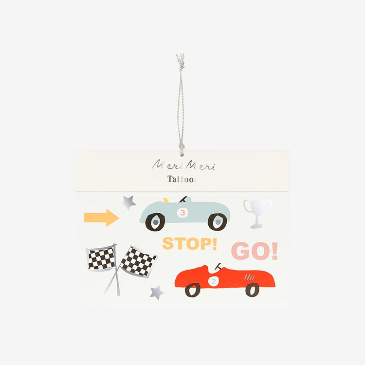 Tatouages voitures, parfaits pour les enfants fans dâautomobiles et de courses