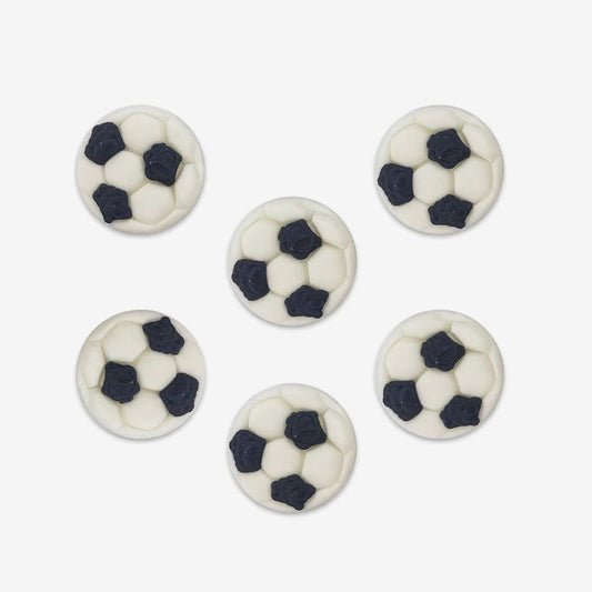 6 decors en sucre football : deco gateau anniversaire garcon