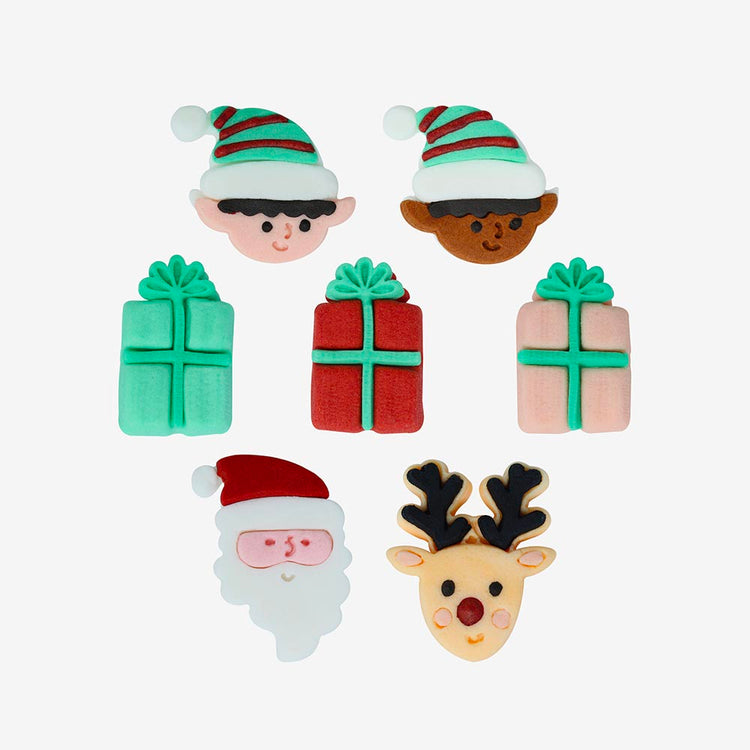 toppers en sucre de Noël