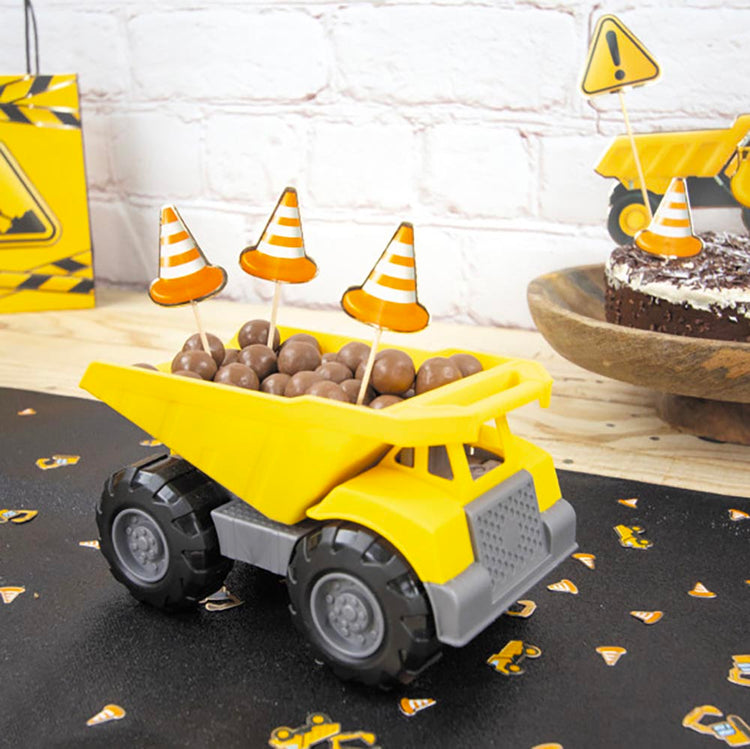 10 toppers chantier : decoration gateau anniversaire garcon