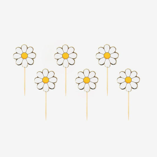 10 Toppers marguerites : decor gateau anniversaire champetre