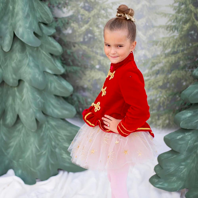 Tutu avec étoiles dorées - accessoire deguisement ballerine