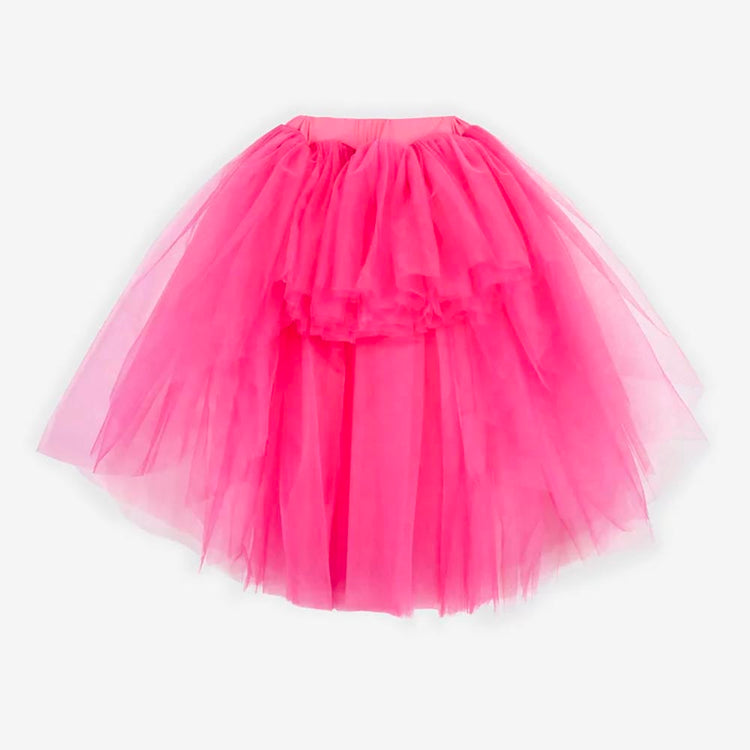 Tutu rock fuschia pour fille pour déguisement carnaval
