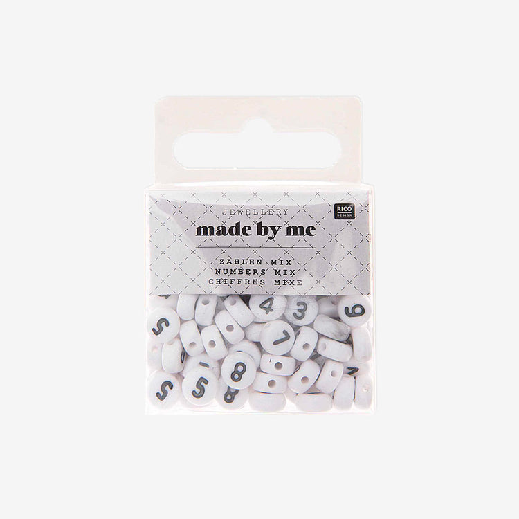 Atelier anniversaire fille : bracelets personnalisés perles chiffre