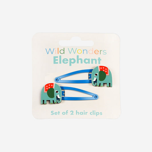 2 barrettes éléphants : petit cadeau enfant à glisser dans pochette surprise ou pinata