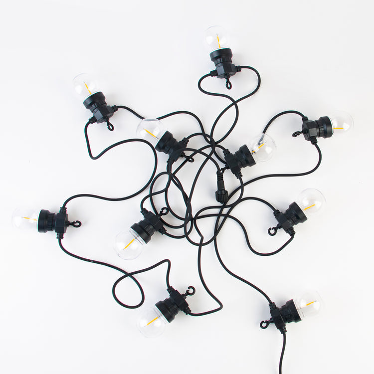 Guirlande Led lumineuse retro pour déco de mariage ou d'anniversaire extérieur