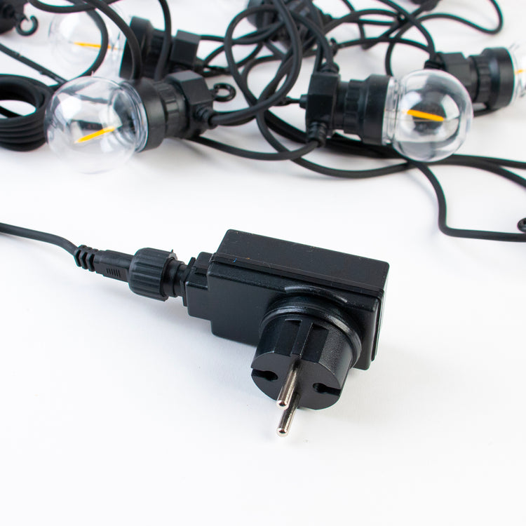 A quoi ressemble une Guirlande Led lumineuse retro avec détail accroche ?