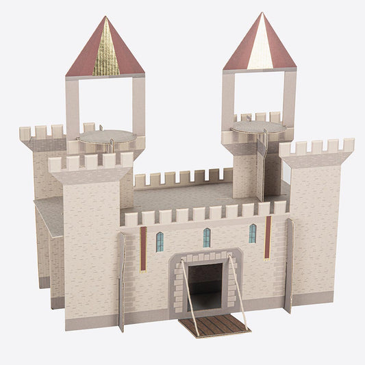 Centre de table chateau de chavalier pour deco anniversaire enfant médiéval