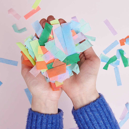 Confettis carnaval : confettis en papier de soie pour le Carnaval