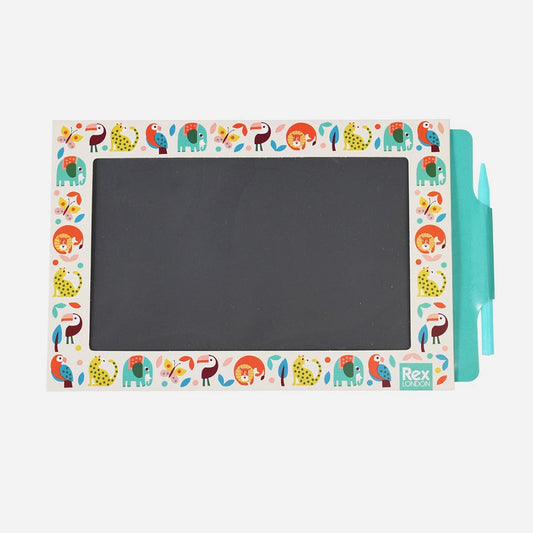 Idee de loisirs creatifs : ardoise magique enfant animaux sauvages
