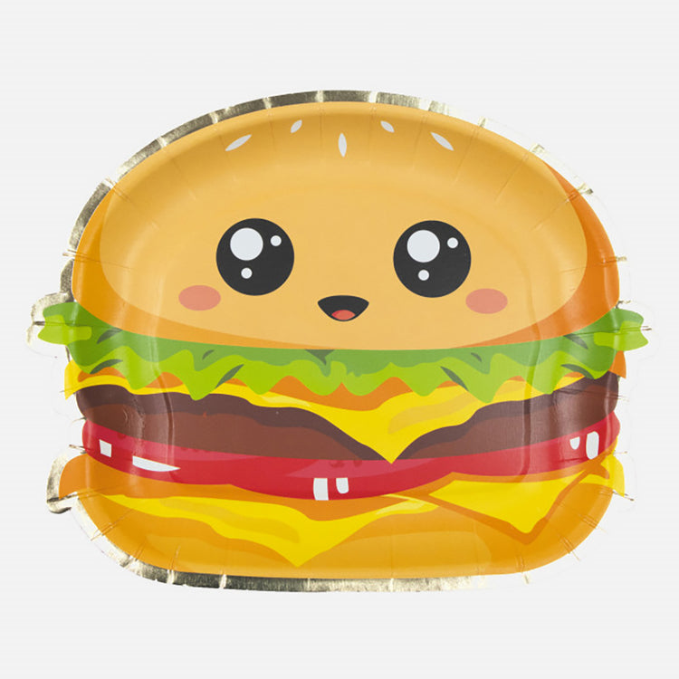 Assiettes junk food parfaites pour une table anniversaire thème kawaii