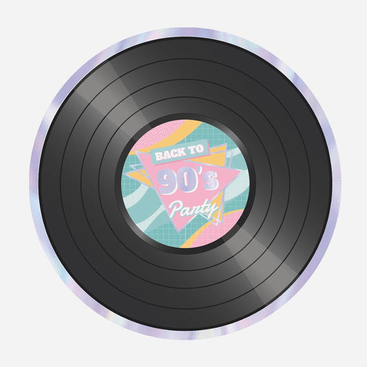 Assiettes en carton pour anniversaire Barbie ou soirée années 90