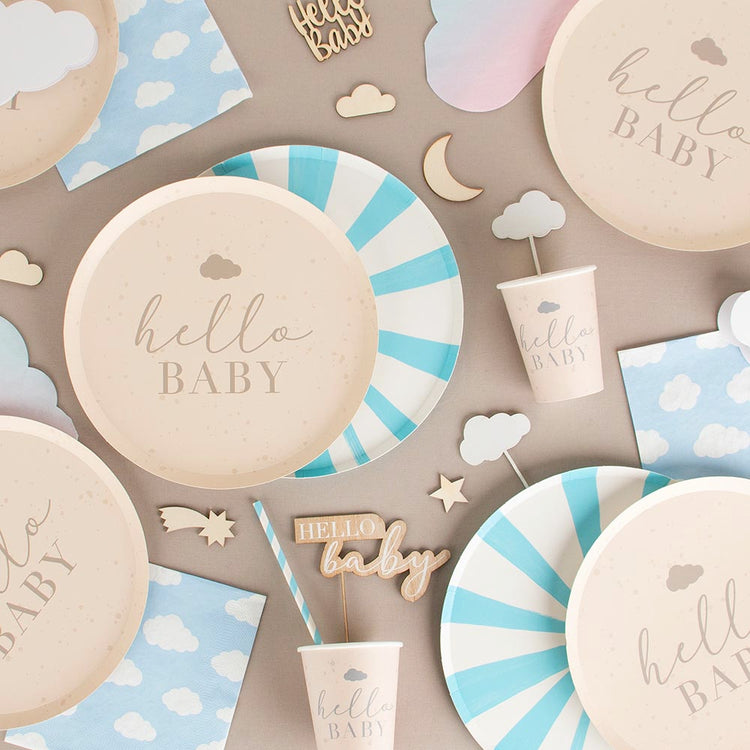 Toutes les idées de décoration de table pour baby shower garcon