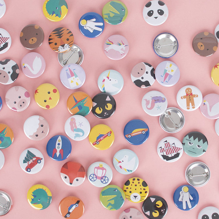 Badges enfant pour pochette surprise anniversaire my little day