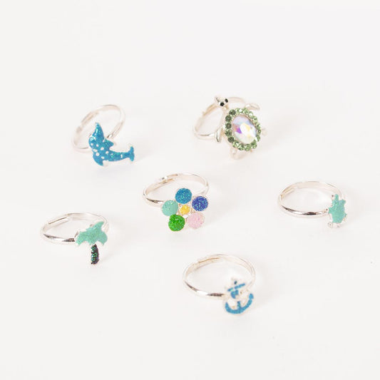 Bagues ocean ajustables : petit cadeau fille anniversaire