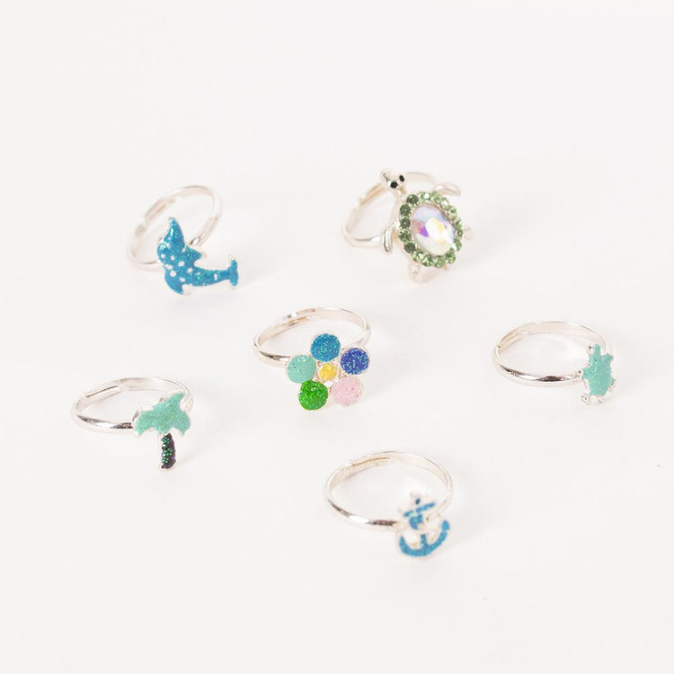 Bagues ocean ajustables : petit cadeau fille anniversaire