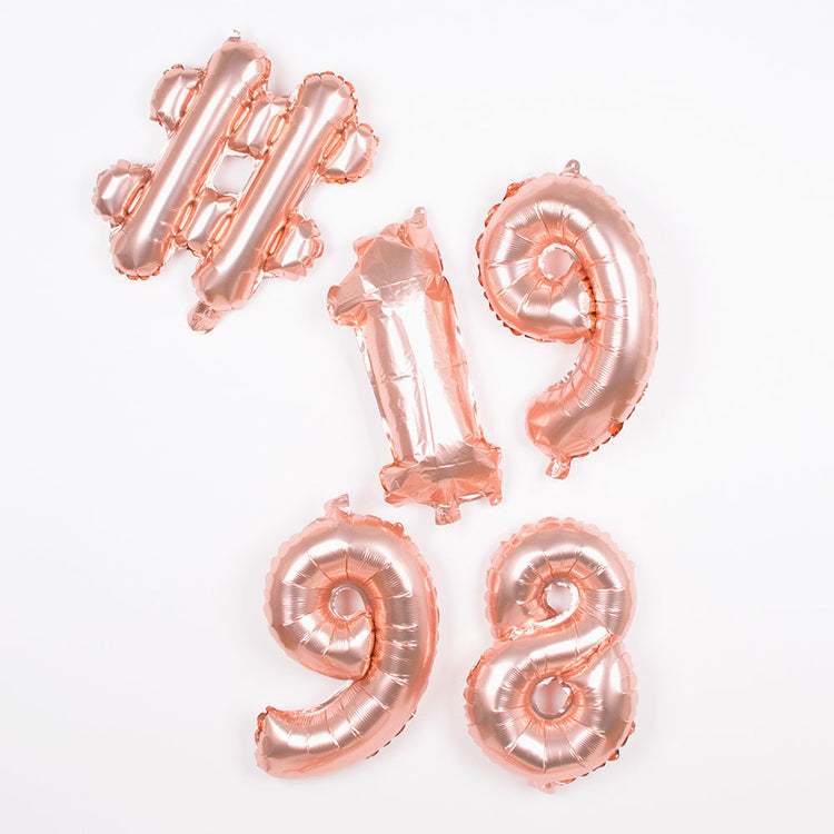 Ballons année de naissance #1998 pour deco anniversaire originale.