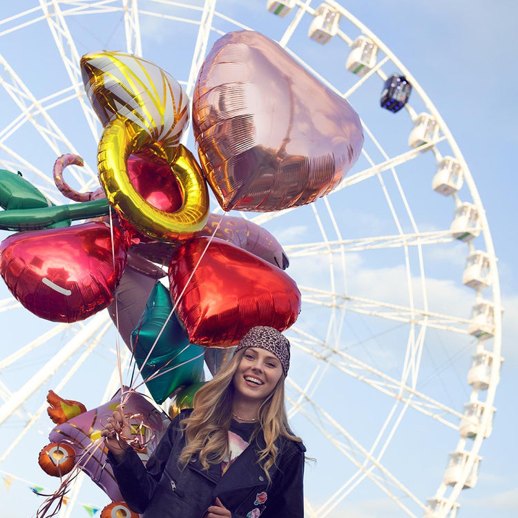 Decoration evjf avec grappe de ballons hélium