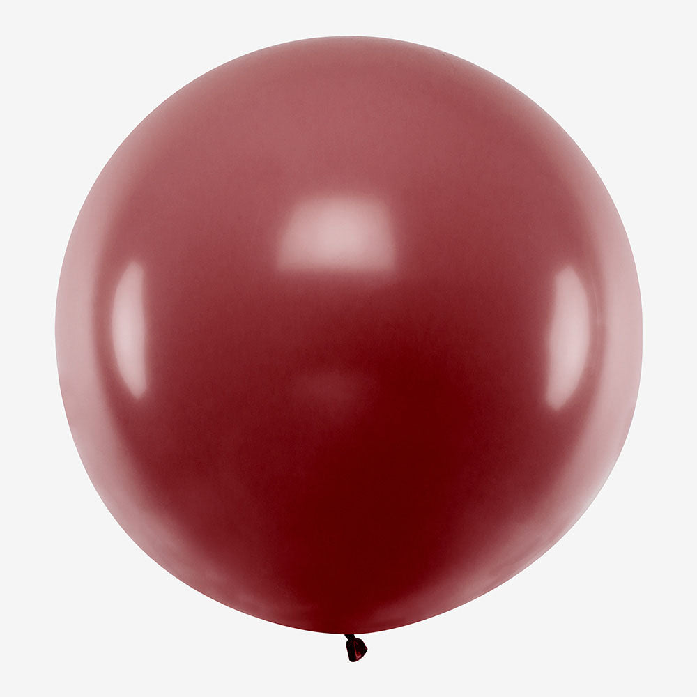 Latex balloon: giant balloon 1m burgundy red: birthday party decoration