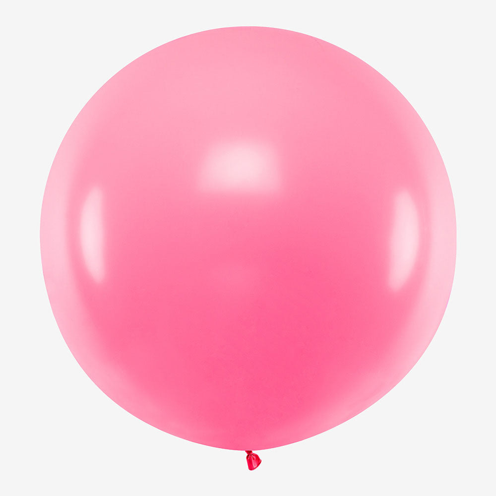 PARTYDECO - Ballon de baudruche One rose pastel,…