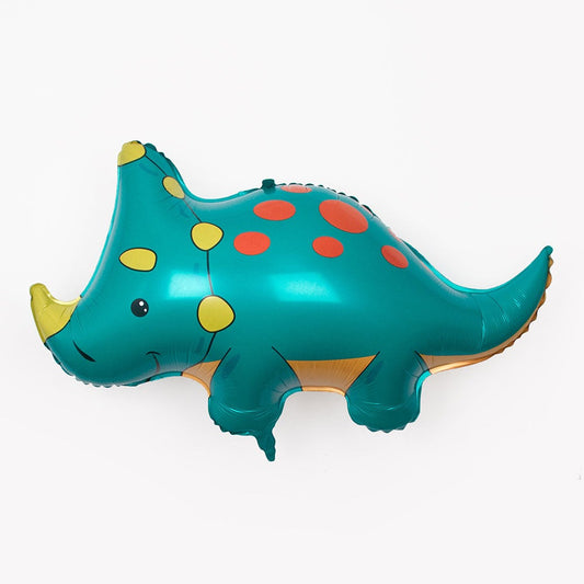 Ballon hélium bébé tricératops pour anniversaire enfant