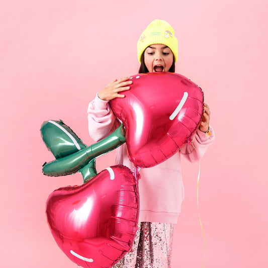Anniversaire fille : ballon paire de cerises