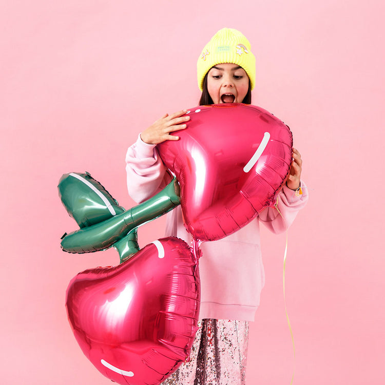 Anniversaire fille : ballon paire de cerises