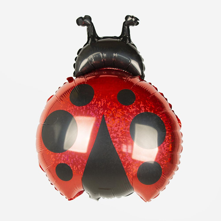 Ballon helium coccinelle pour déco anniversaire animaux mignons
