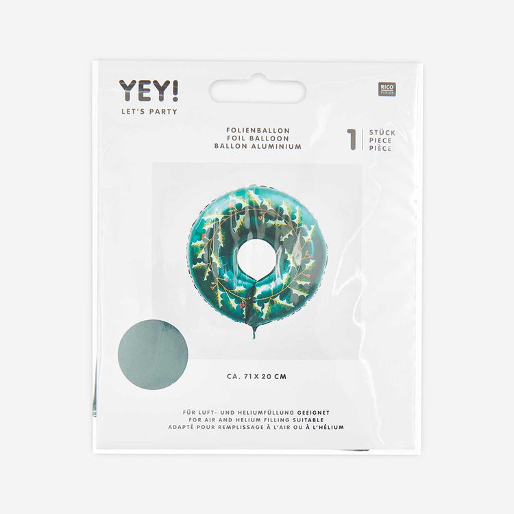 Décoration originale fêtes de fin d'année Ballon aluminium Noël