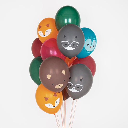 Grappe de ballons animaux de la foret chez my little day