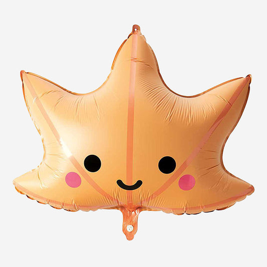 Ballon feuille d'erable cute hélium pour décoration fête anniversaire forêt