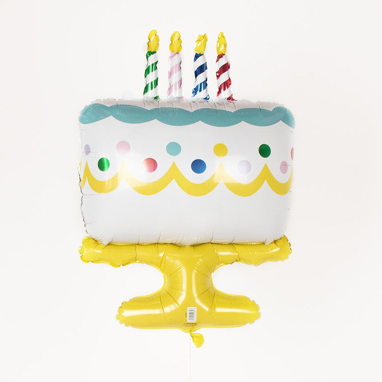 Ballon hélium gateau anniversaire pour décoration anniversaire enfant