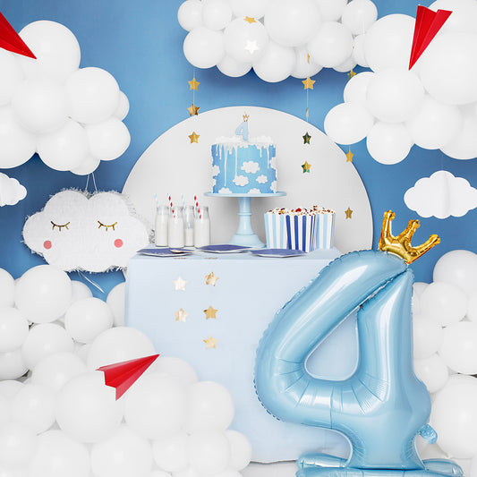 Fête d'anniversaire : ballons géants de couleur avec chiffres pour votre déco d'anniversaire