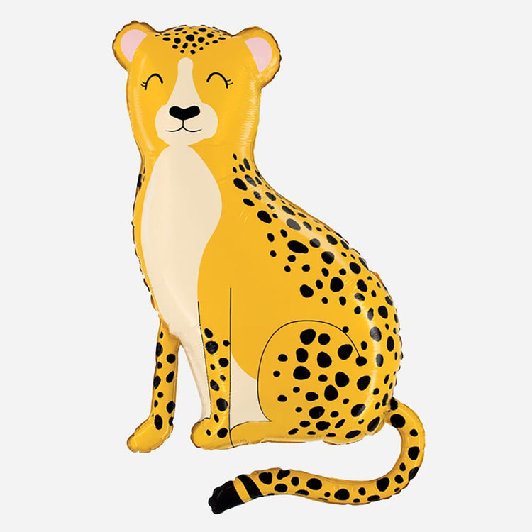 Ballon helium guepard pour decoration anniversaire enfant theme safari