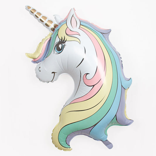 Ballon hélium licorne pour anniversaire enfant