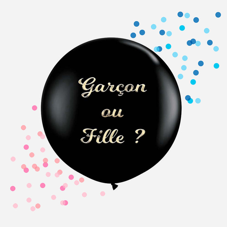 Déco gender reveal ou baby shower : ballon gender reveal fille ou garcon