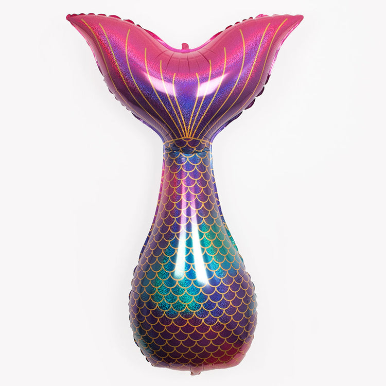 Ballon hélium queue de sirène pour anniversaire sirène