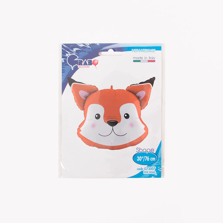 packaging ballon renard : anniversaire animaux de la foret
