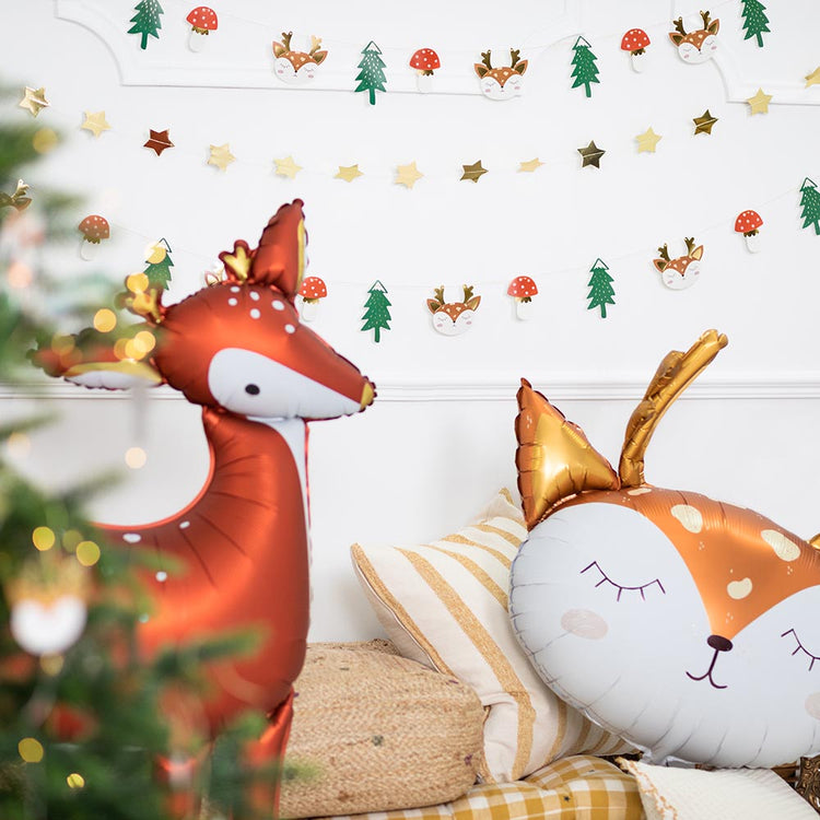 Décoration de noël ballon à gonfler à l'helium ou à l'air normal