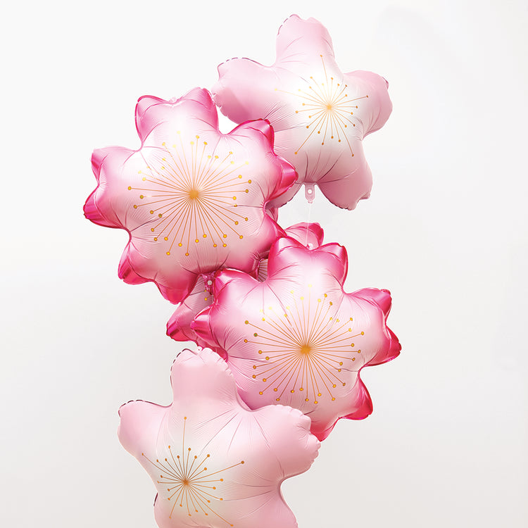Ballon rose en forme de sakura pour anniversaire