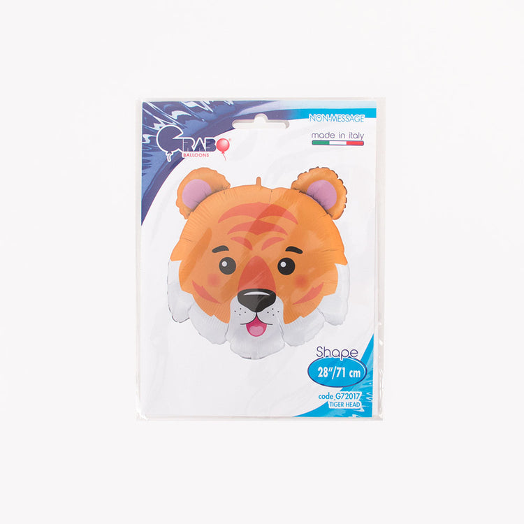 packaging ballon tigre mignon : anniversaire safari