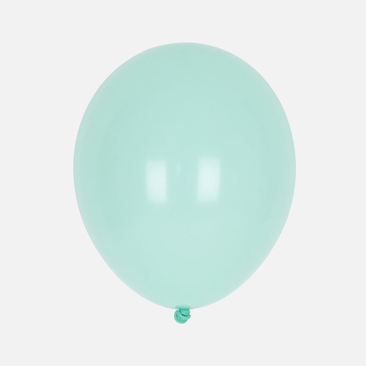 Ballon de baudruche bleu menthe pour deco anniversaire et deco de fete my little day