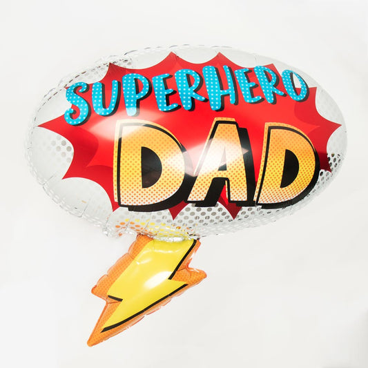 Déco fete des peres : ballon helium superhero dad pour la fête des pères