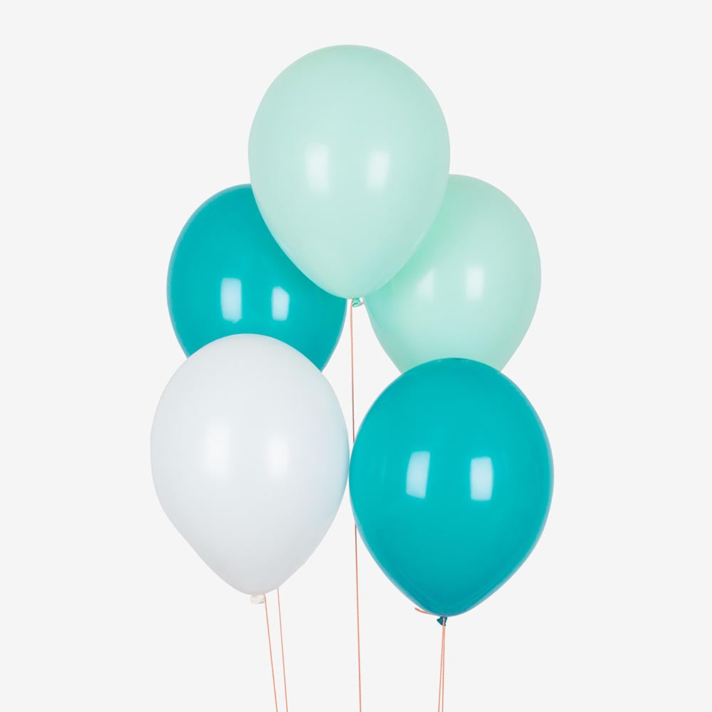 Ballon de baudruche latex biodégradable : 10 ballons mix mauves - décoration  anniversaire fête
