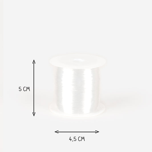 Fil nylon 180 mètres pour structure arche de ballons et loisirs créatifs.