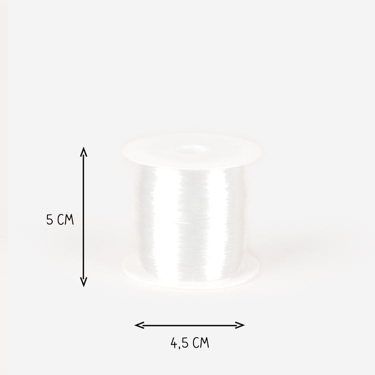 Fil nylon 180 mètres pour structure arche de ballons et loisirs créatifs.