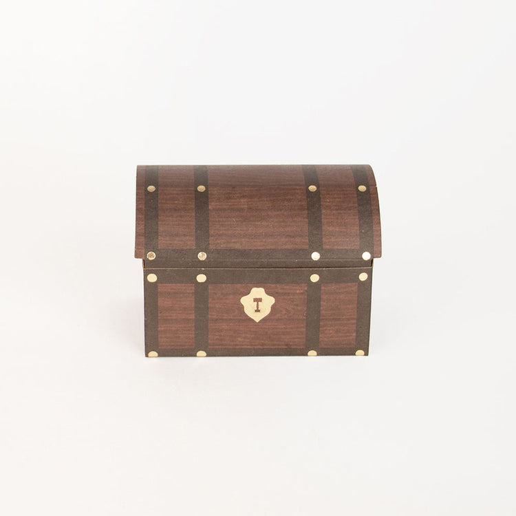 mini boites coffre au tésor pour pièce d'or bonbons anniversaire thème pirate