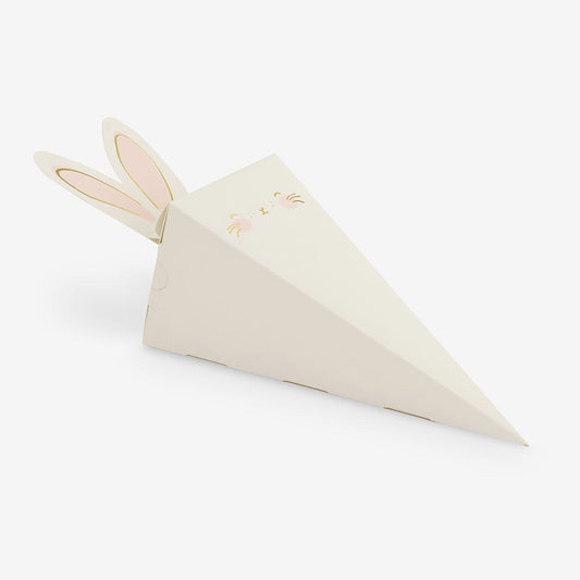 6 boites lapin à remplir de chocolats pour chasse aux oeufs Pâques