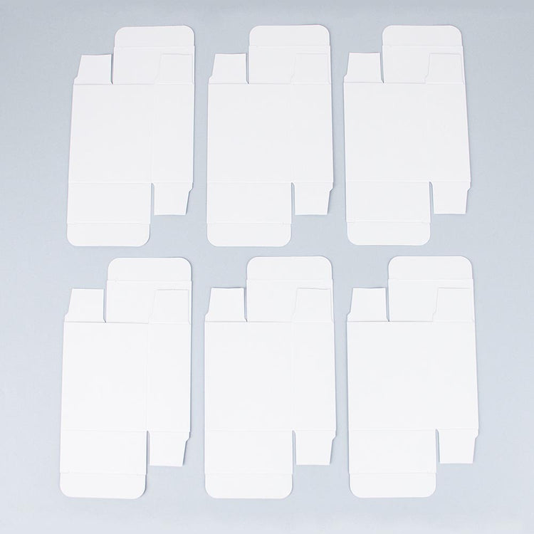 24 boites blanches en carton à remplir de suprises pour calendrier de l'avent