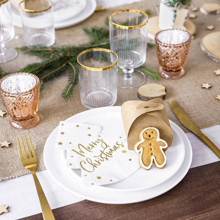 Petites boites en kraft berlingot pour cadeau de noel, cadeau d'anniversaire